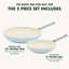 GreenPan Padova 8 and 10 in. Healthy Ceramic Non-Stick Frying Pan Set