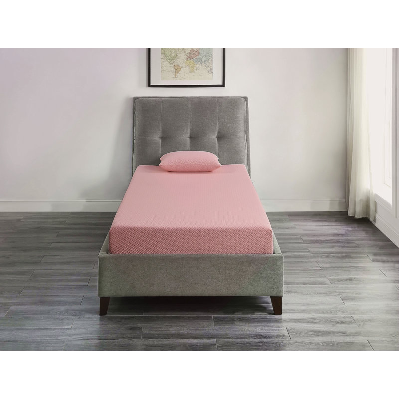 Matelas pour lit simple et ensemble de coussins en mousse viscoélastique imprégnée de gel respirant, matelas dans une boîte