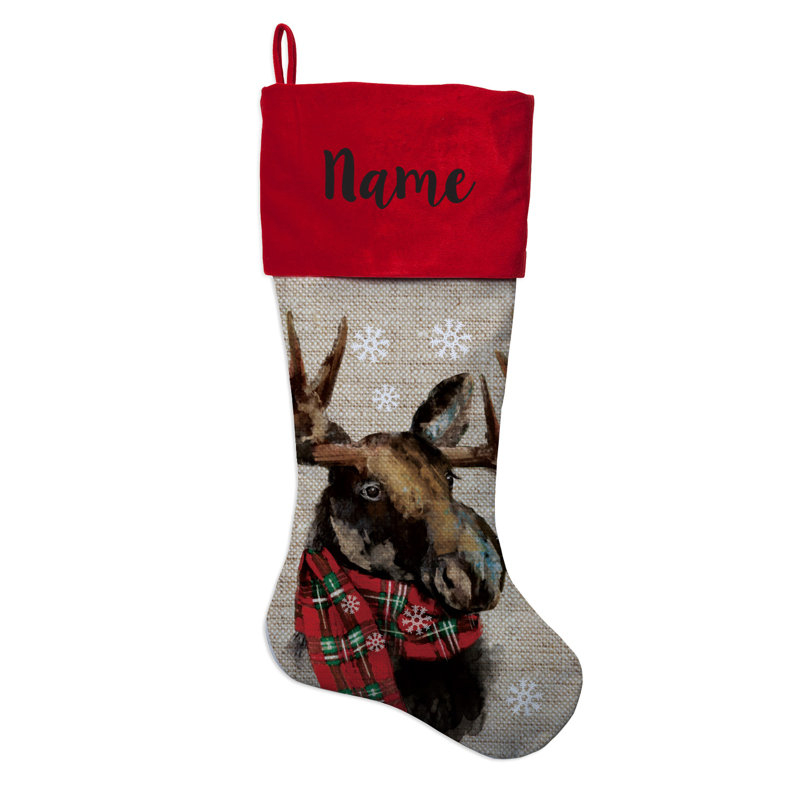 Personalized Moose Stocking, Yes