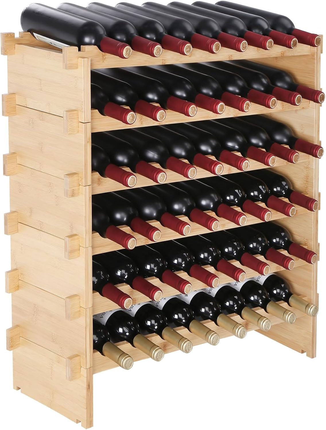 Corrigan Studio® 6-Tier 48 Bottles Stackable Modular Wine Rack | Wayfair