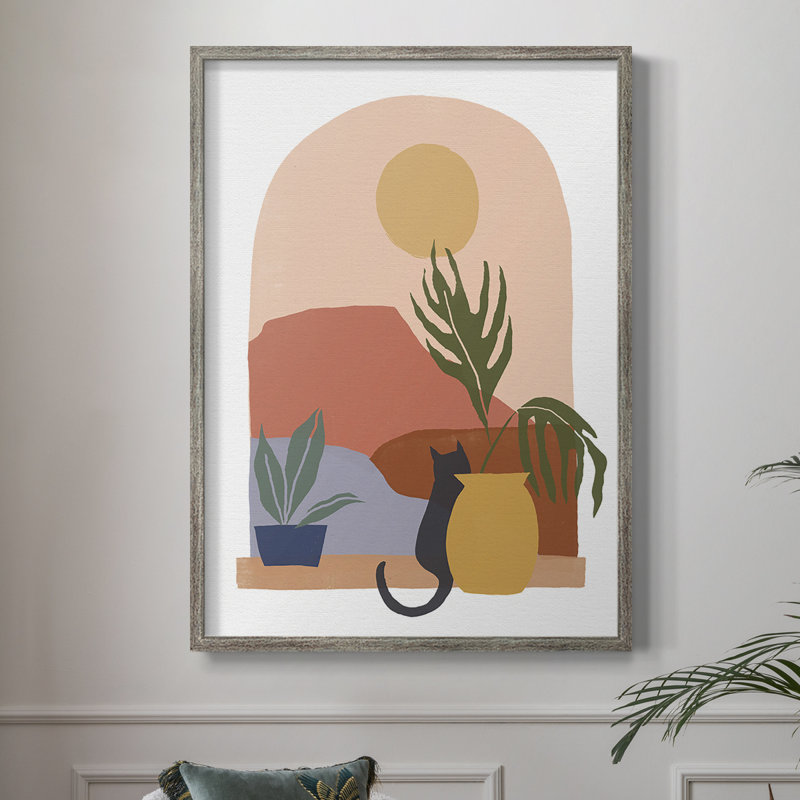 Papier, scène I, reproduction encadrée - bois massif, H 11 po x l 9 po