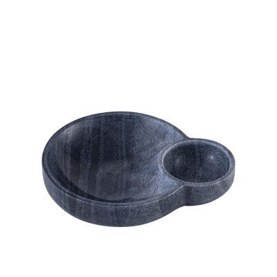 Dip Bowl Platter Black Marble
