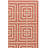 Arneshia Geometric Terracotta/Cream Indoor/Outdoor Area Rug-1250638454