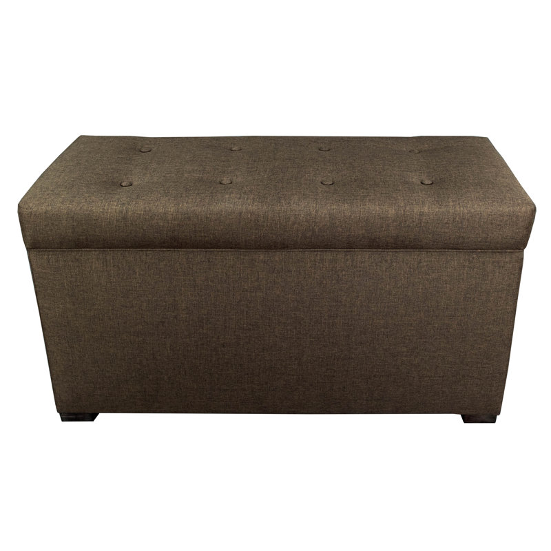 Ayleen Upholstered Storage Bench, Sand Brown