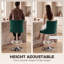 Swivel Upholstered Bar Stool with Steel Frame