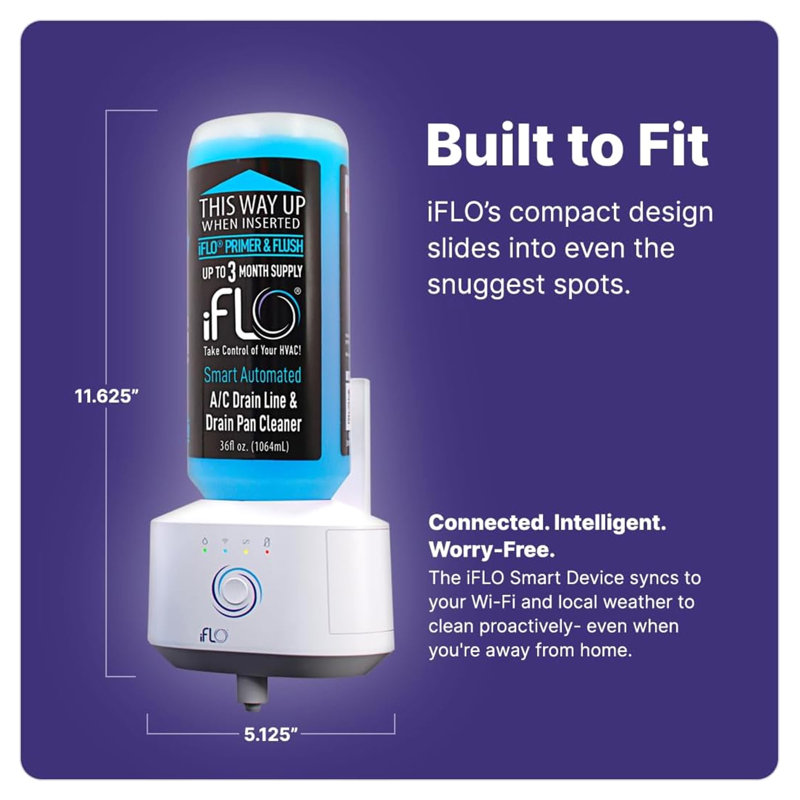 iFLO Air Conditioner Line Cleaner 11.18 in. W X 11.62 in. H White