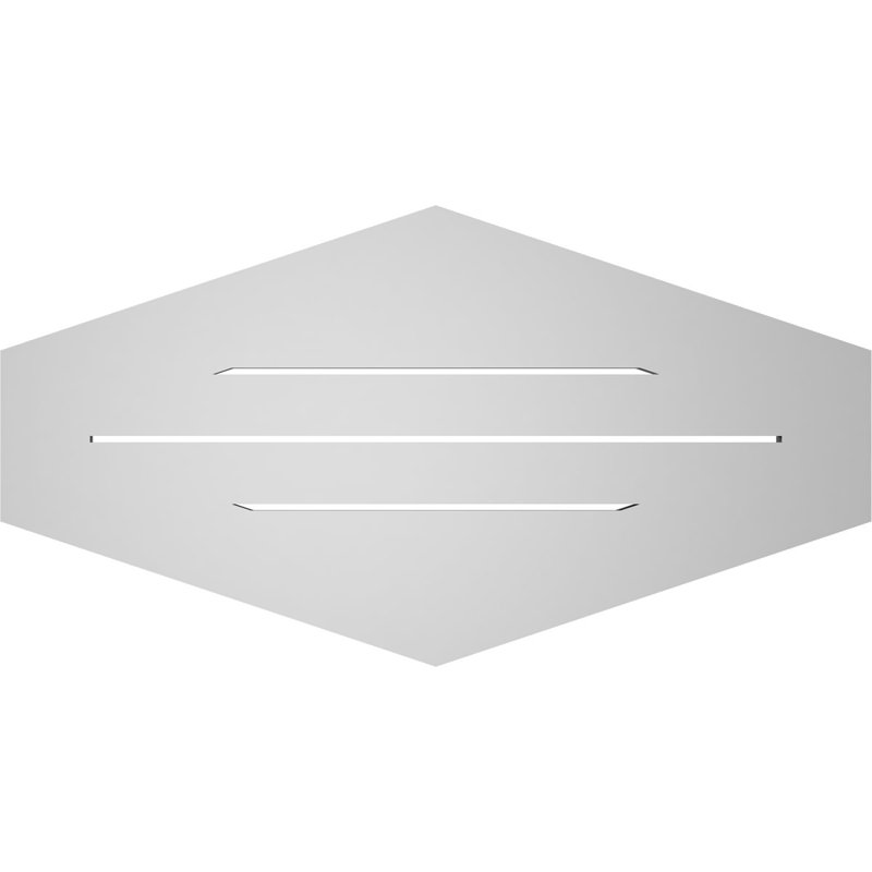 Pente verticale verticale en uréthane 4 pi, H 18 po x l 34 po x P 1 po