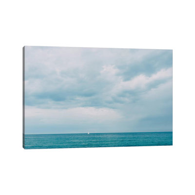 Barcelona Blue 1 Piece Wall Art on Canvas