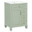 Meuble-lavabo autoportant de 24 po avec tiroir escamotable-124573661-124573664
