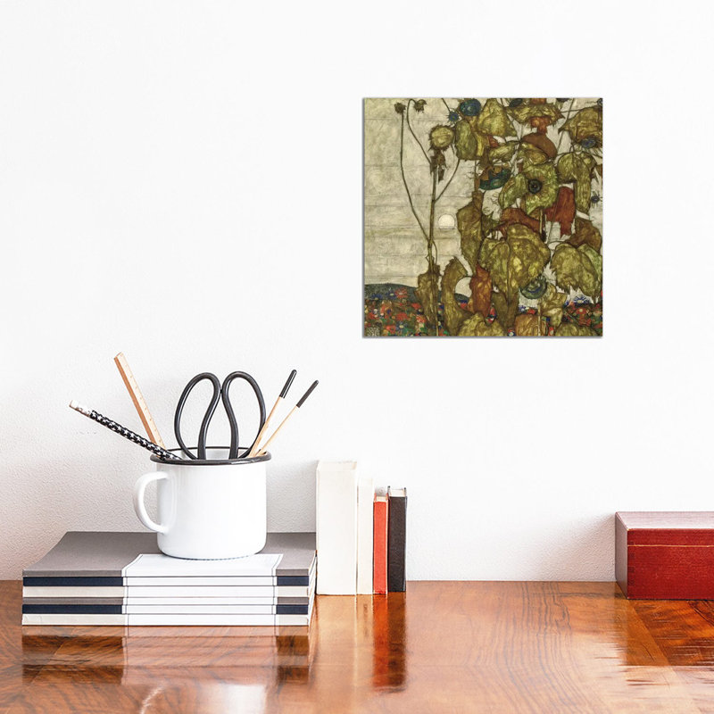 Autumn Sun by Egon Schiele - 1 Piece Wrapped Canvas Wall Art, 30.48 cm H x 30.48 cm W