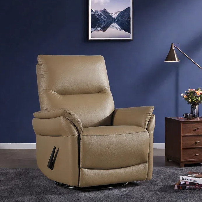 Quality fashion sofa casual rotating recliner, Brown