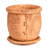 Advita Indoor/Outdoor Handmade Clay Planter with Drainage Hole and Saucer-838231190