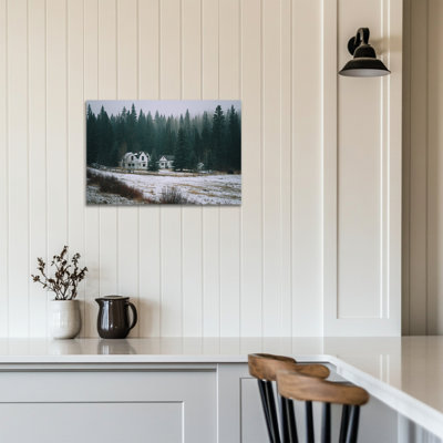 «Winter Scene Wall Art - Winter Wall Wall Decor, Winter Tree, art mural sur toile pour le salon, photos de scène de neige en hiver pour cadre de décoration intérieure, 24 x 36 po