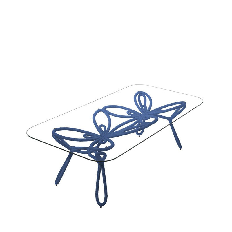 Corda Dining Table, Indigo