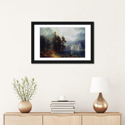 "sierra nevada" par albert bierstadt,, reproduction d’art sur toile