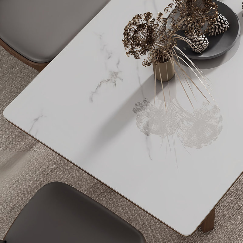 Superbes tables et chaises de salle à manger minimalistes, H 29,5 po x L 62,9 po x l 31,4 po 
