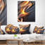 Art jaune clair et gris - coussin abstrait imprimé-30728179-30728183