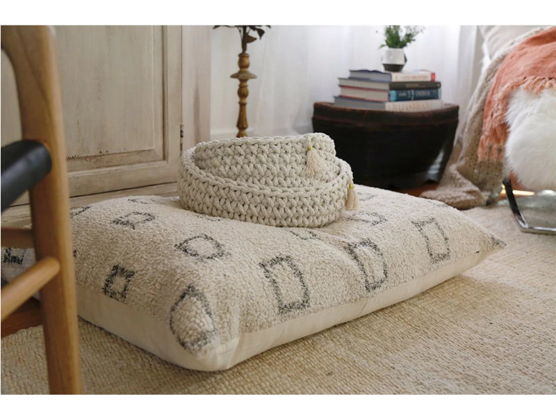 Housse et insert de coussin rectangulaire en coton Bowie