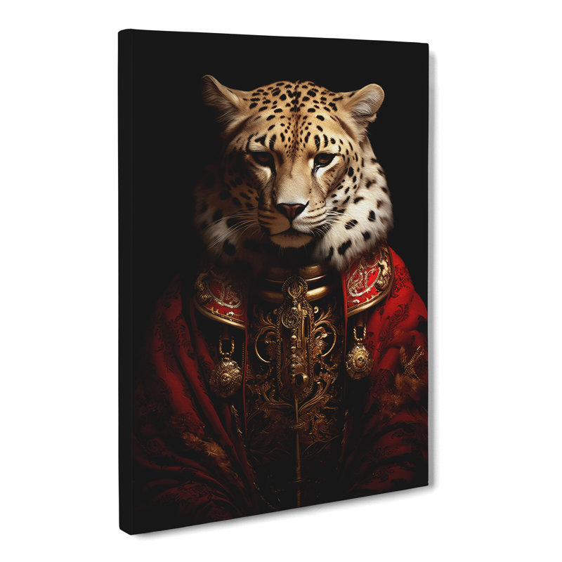 Cheetah Baroque - No Frame Print, 76cm H x 50cm W x 3cm D