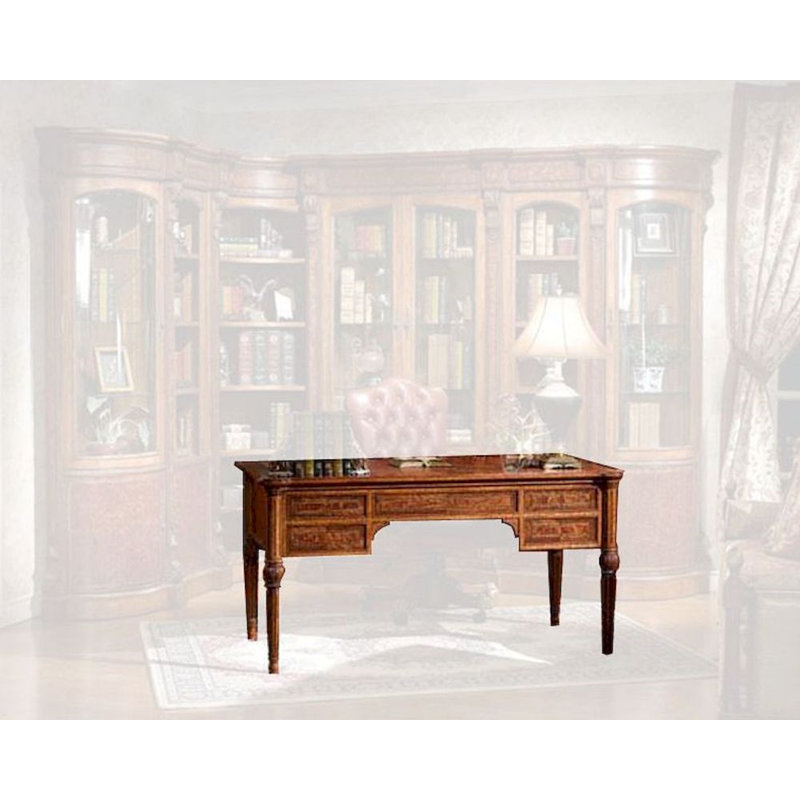 Louis Solid Wood Writing Desk