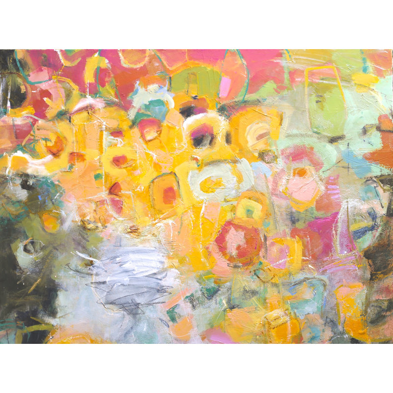 Roses And Moonlight Print by Elizabeth Chapman, Black Framed Paper, 30" H x 24" W