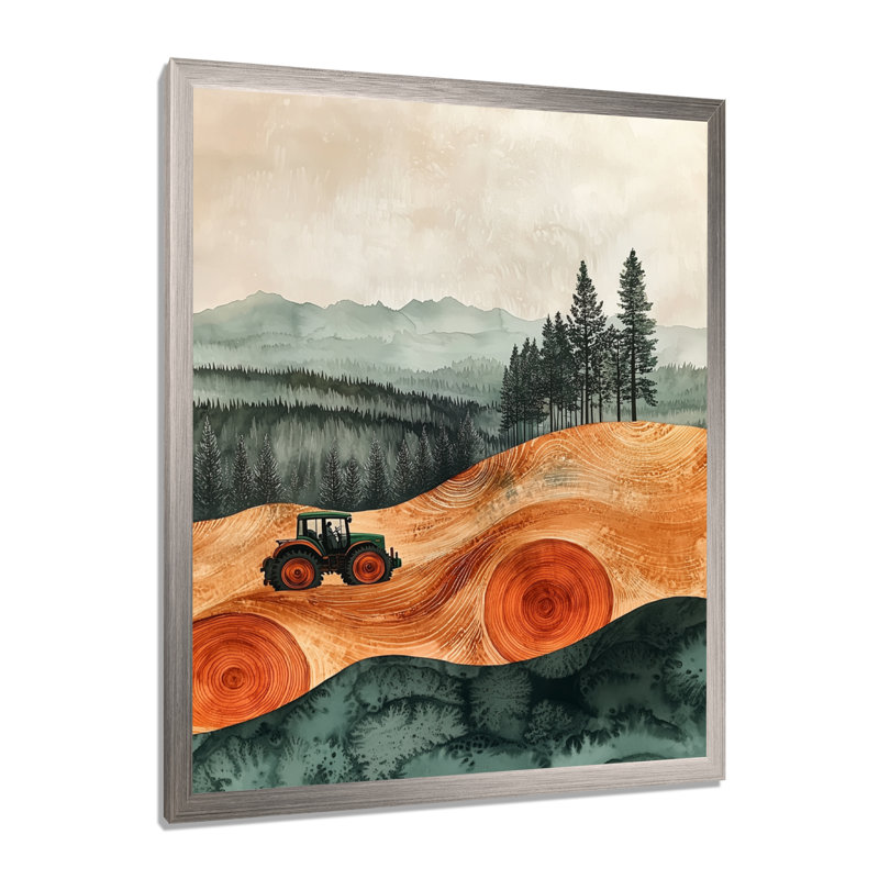 Gerilynn - paysages, impressions sur toile, Argent argent, H 32 po x l 24 po, Reproduction encadrée d'une seule photo