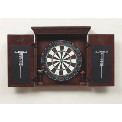 American Heritage Athos Dartboard Cabinet Set