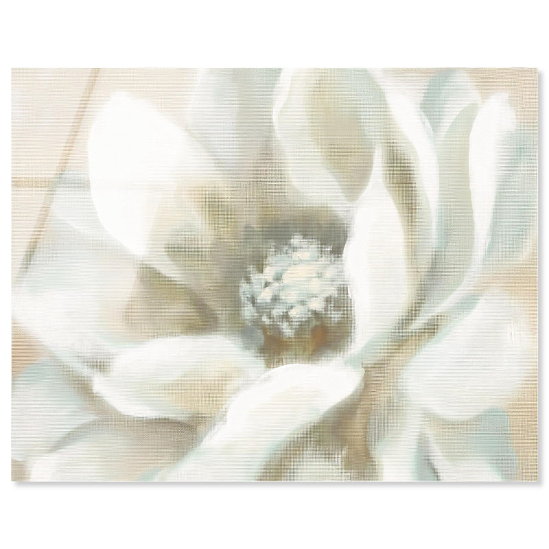 Silky sépal I, fleurs minimalistes en acrylique par Art Remedy, prêt à être accroché, H 24 po x l 30 po