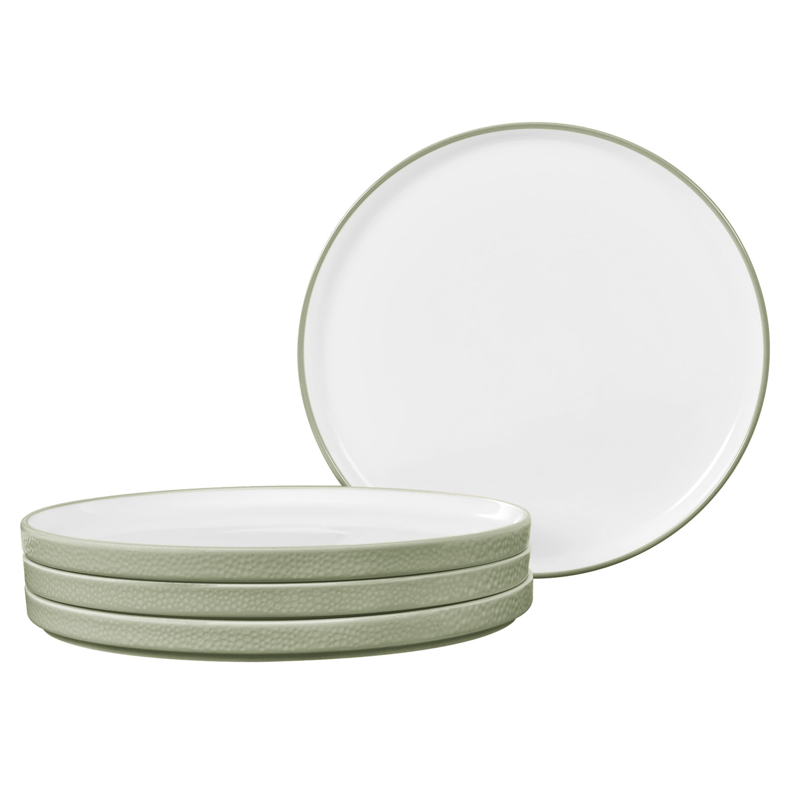 Noritake Colortex Stone Stax Small Plates, 6", Sage