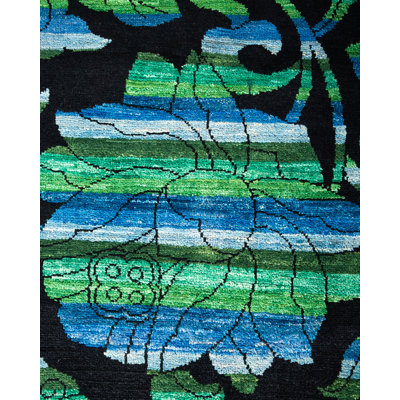 Vincene One-of-a-Kind 4' 2" X 6' 0" Hand Knotted Area Rug