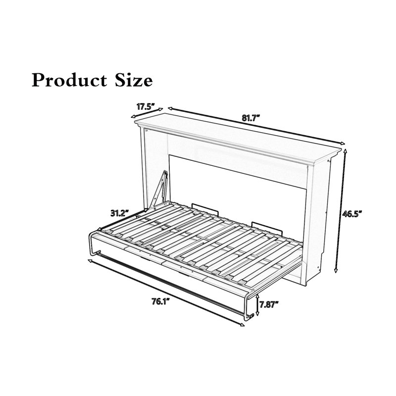 Cherre Twin Size Murphy Bed