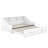 Twin to King Size Daybed with Storage Drawers, Bookcases & Built-In USB Charging Station,White-118661844
