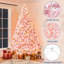 Sapin de Noël givré pré-éclairé-700301957