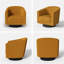 Fauteuil demi-tonneau pivotant Corduroy-114216166