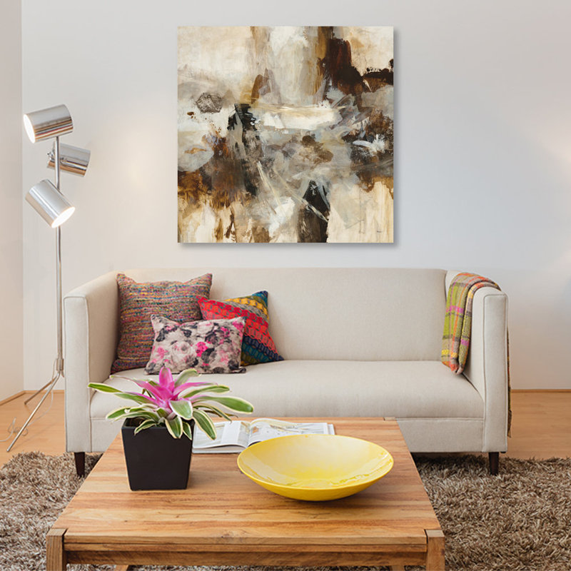 «Effervescence», reproduction sur toile, H 18 po x l 18 po x P 1,5 po, Pas de tapis, Toile tendue