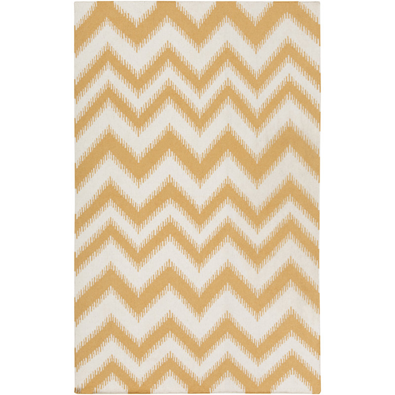 Clark Flatweave Wool Chevron Indoor Rug, Rectangle 3'6" x 5'6"