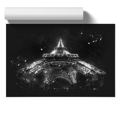 Eiffel Tower Vol.5 Paint Splash - No Frame Print