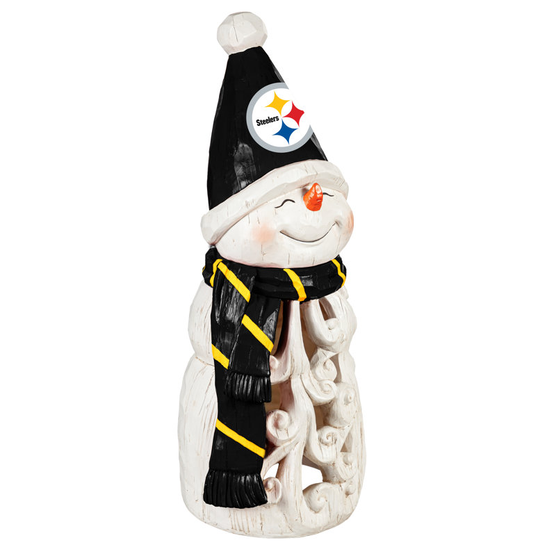 Statuette à DEL bonhomme de neige Pittsburgh Steelers, 26 po