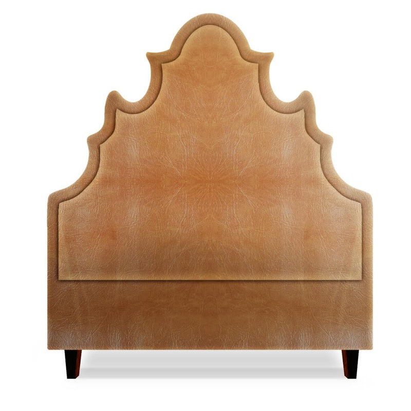 Sophie Upholstered Headboard, King, Cashew