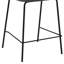 Tabouret de bar gris en similicuir 26 po - Design moderne, base stable, repose-pieds, hauteur de comptoir à installation rapide, assemblage sans tracas
