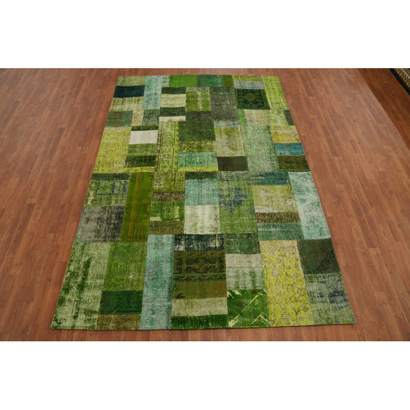 Tapis en laine patiné 7 x 10