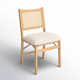 Donner Foldable Cane Back Dining Chair