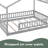 Wood Bed House Bed Frame With Fence-467892351-467892339