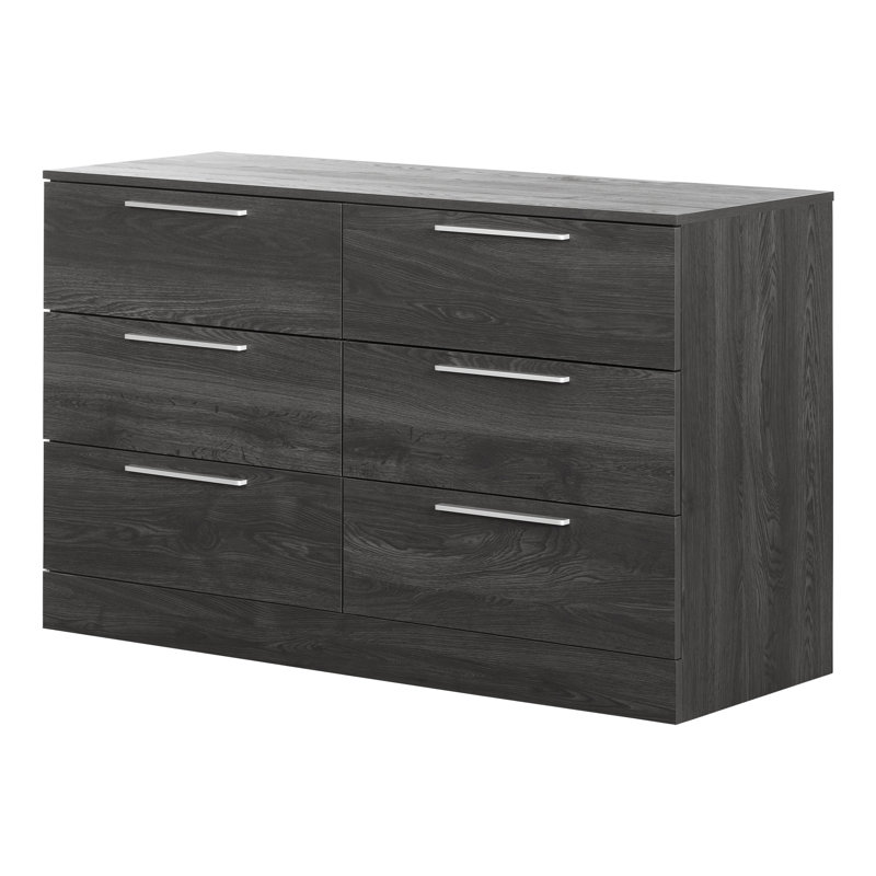 Step One Essential 6-Drawer Dresser, Gray Oak