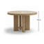 Whitewash Oak Round Dining Table-1640097987