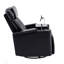 Fauteuil inclinable pivotant à 270 ° avec rangement pour accoudoirs dissimulés, bande lumineuse à DEL et multiples fonctions de confort pour le cinéma maison-931083060