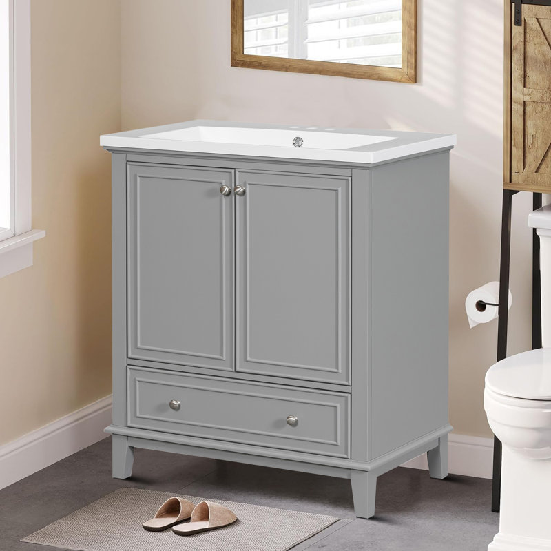 Ensemble de meuble-lavabo simple 30 po Raene, Gris