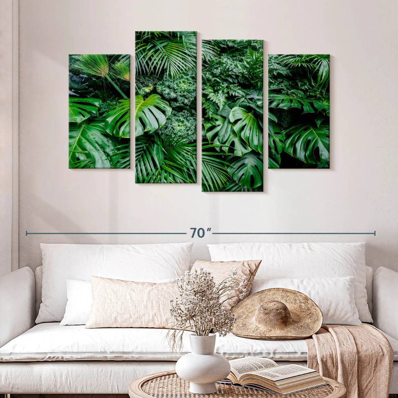 Harnek Monstera Deliciosa feuilles, H 32 po x l 52 po