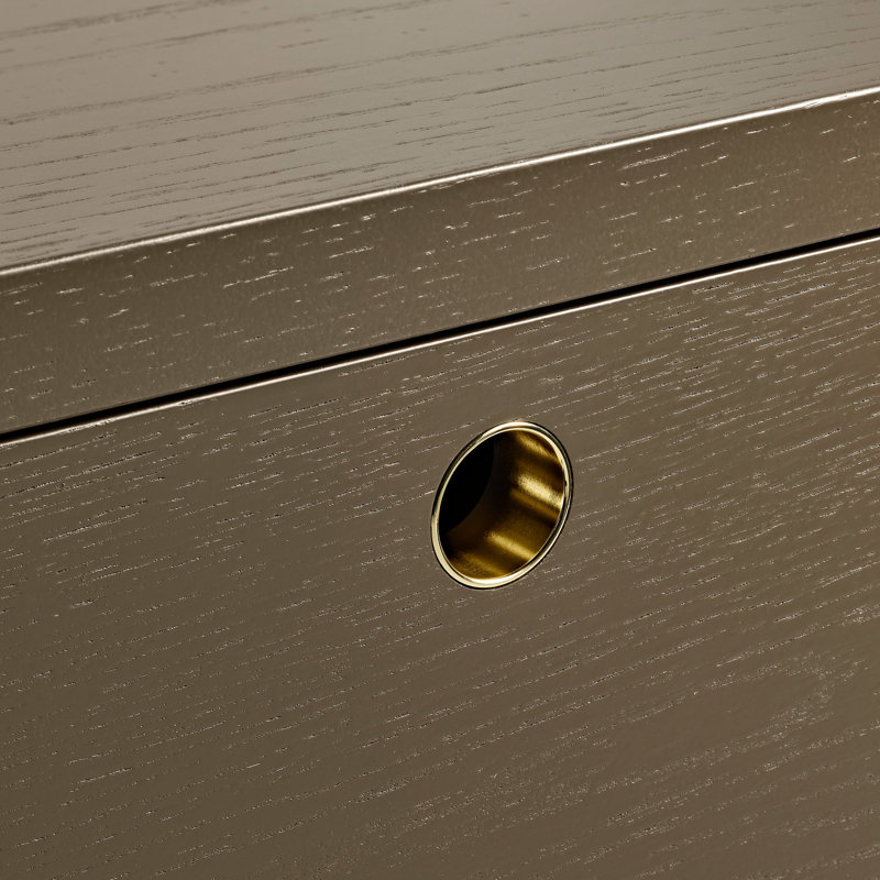 Peek 70'' Solid Wood Sideboard, Dark Olive