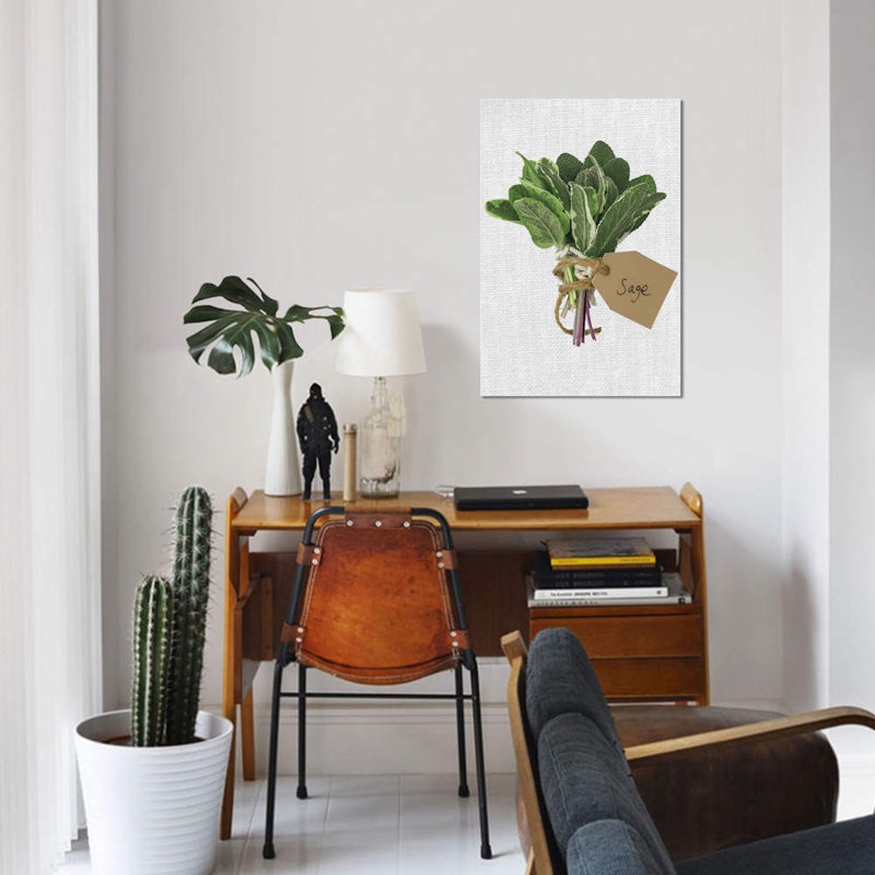 «Sage», reproduction d'impression sur toile, H 18 po x l 12 po x P 1,5 po, Toile tendue, Pas de tapis